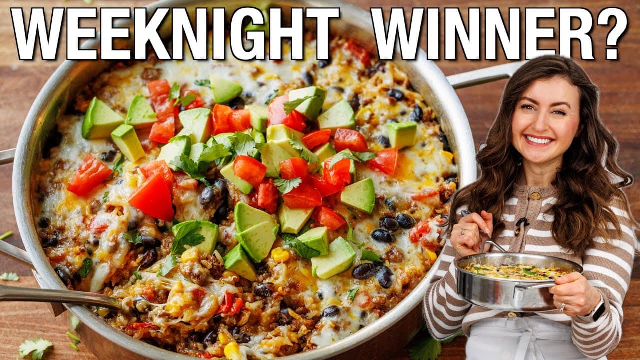 Easy Mexican Beef & Rice Skillet
